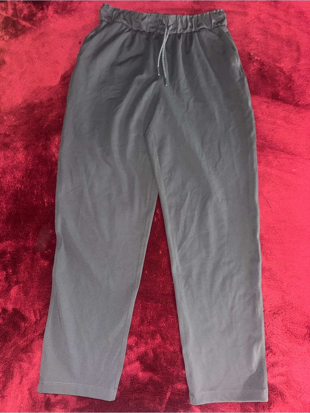 lululemon athletica Grey Elastic-Waist Joggers 8